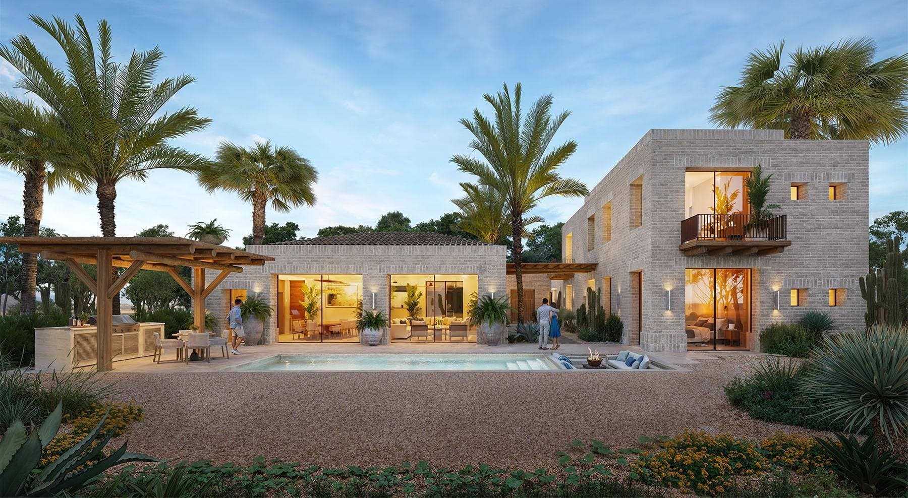 Casa Damara Pescadero by Artigas — dusk