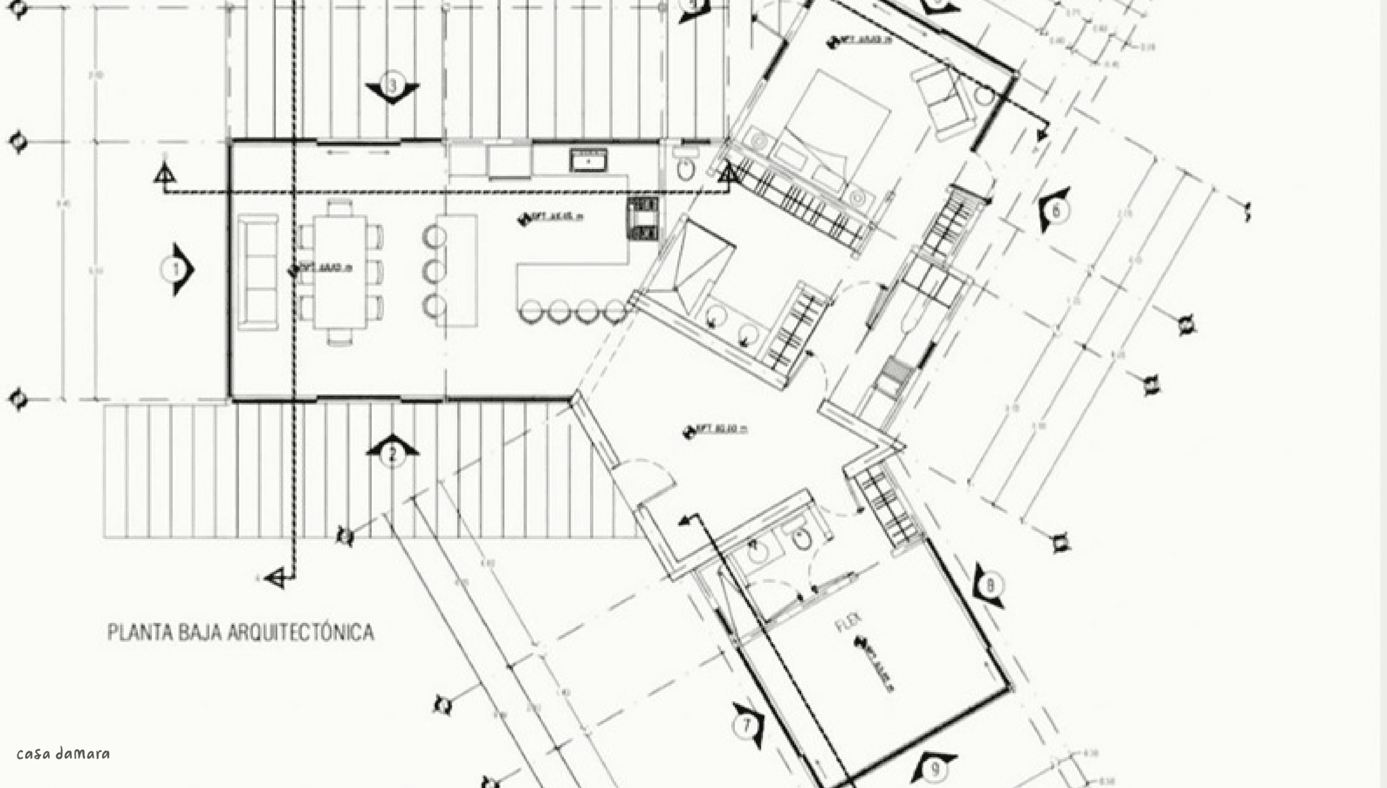 Casa Salvia — Planta Baja (ground floor plan)