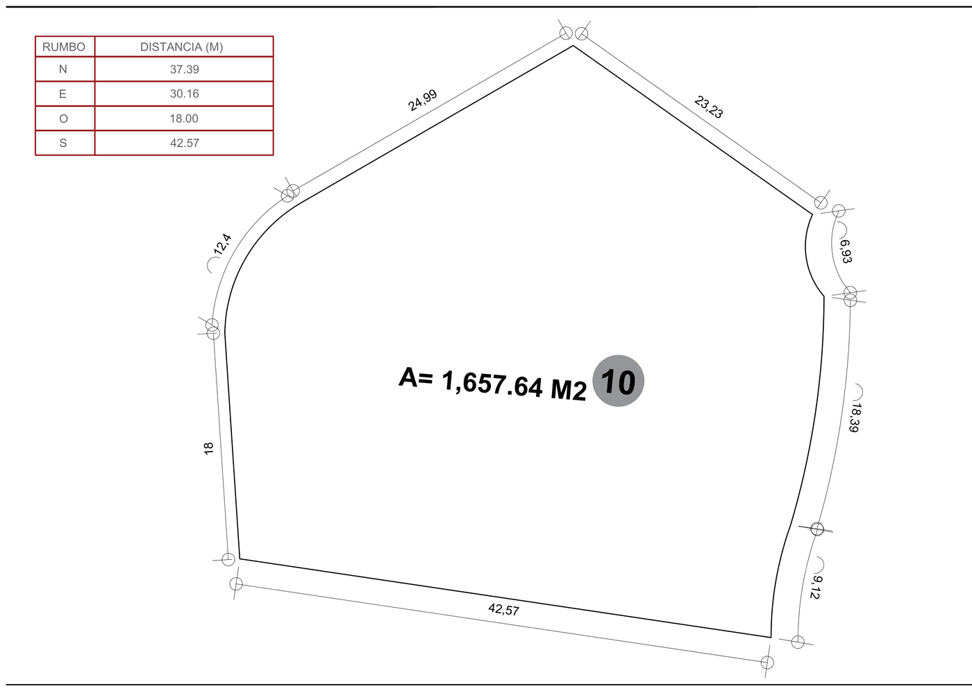 Casa Damara — Lot 10 survey, 1,657.64 m²