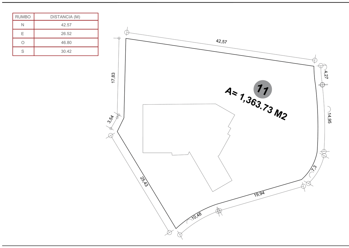 Casa Damara — Lot 11 survey, 1,363.73 m²