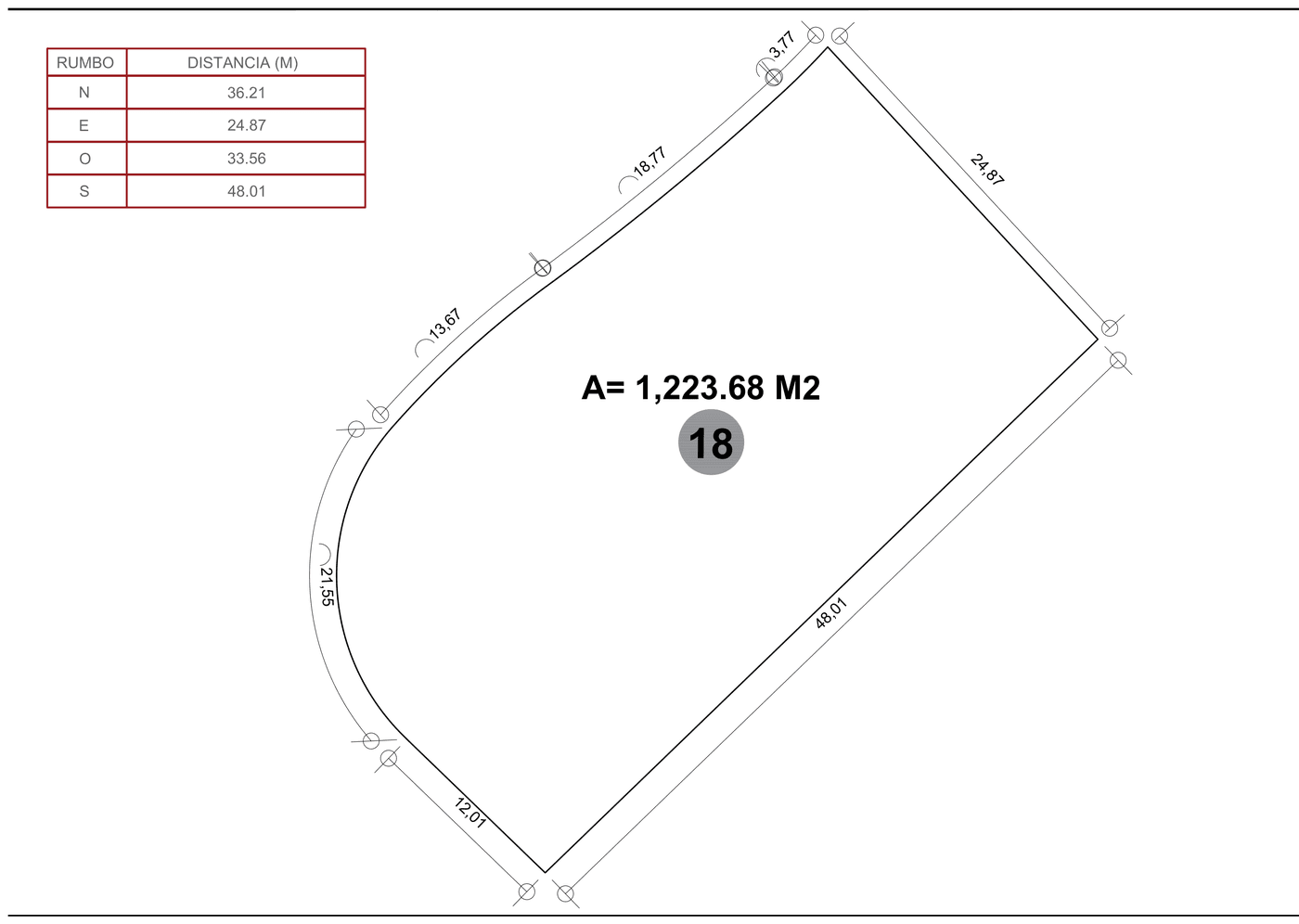 Casa Damara — Lot 18 survey, 1,223.68 m²