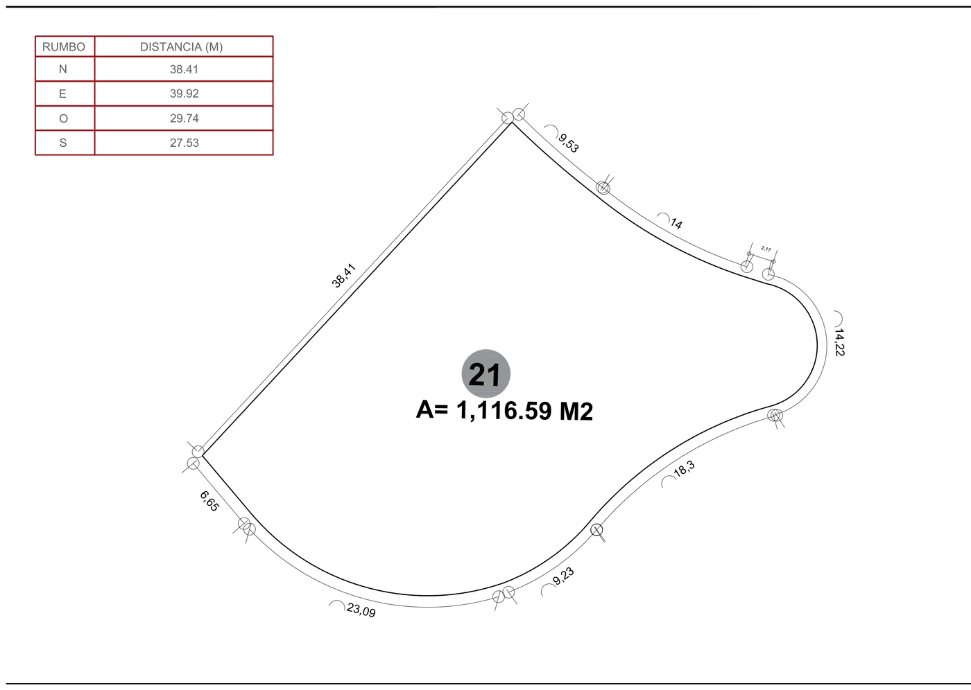 Casa Damara — Lot 21 survey, 1,116.59 m²