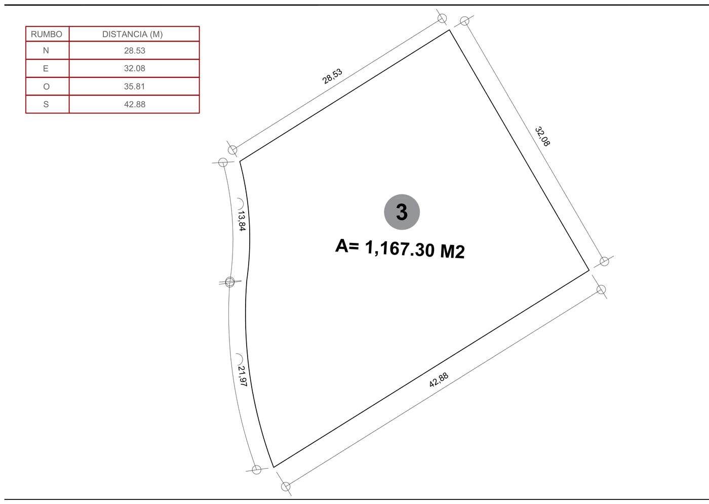 Casa Damara — Lot 3 survey, 1,167.3 m²