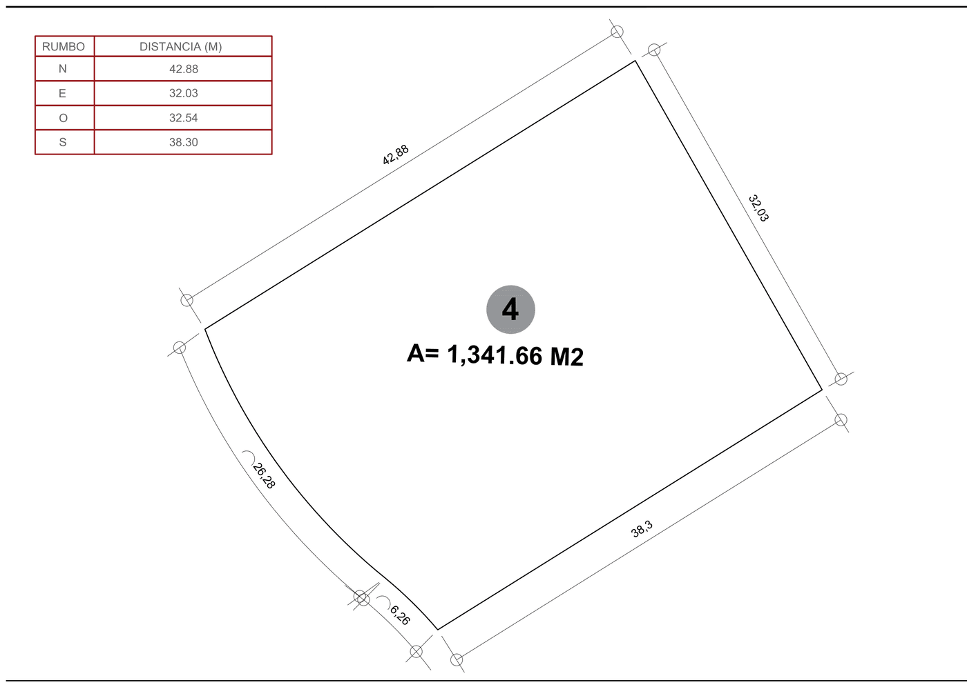 Casa Damara — Lot 4 survey, 1,341.66 m²