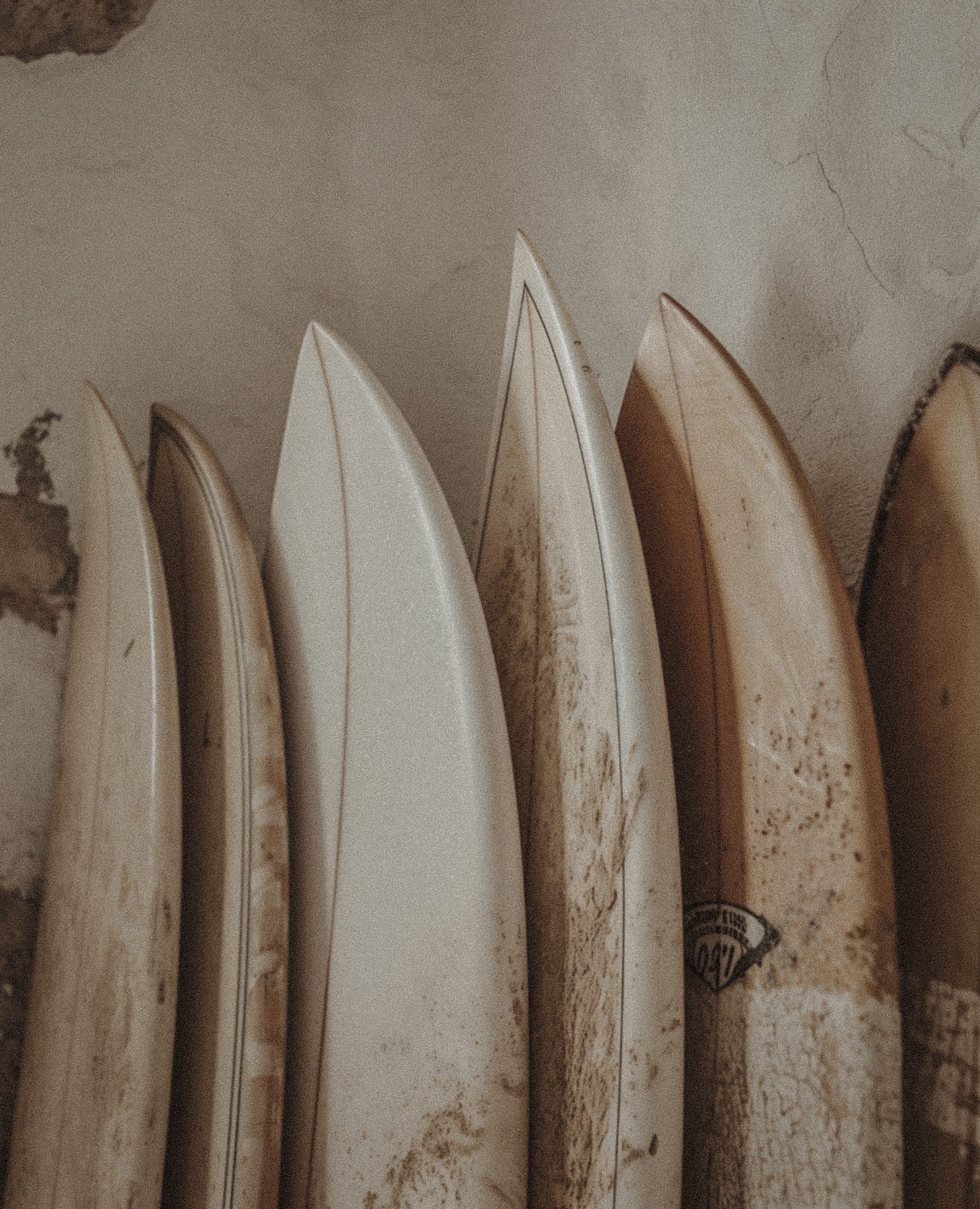 Surfboards ready at the Casa Damara activities center