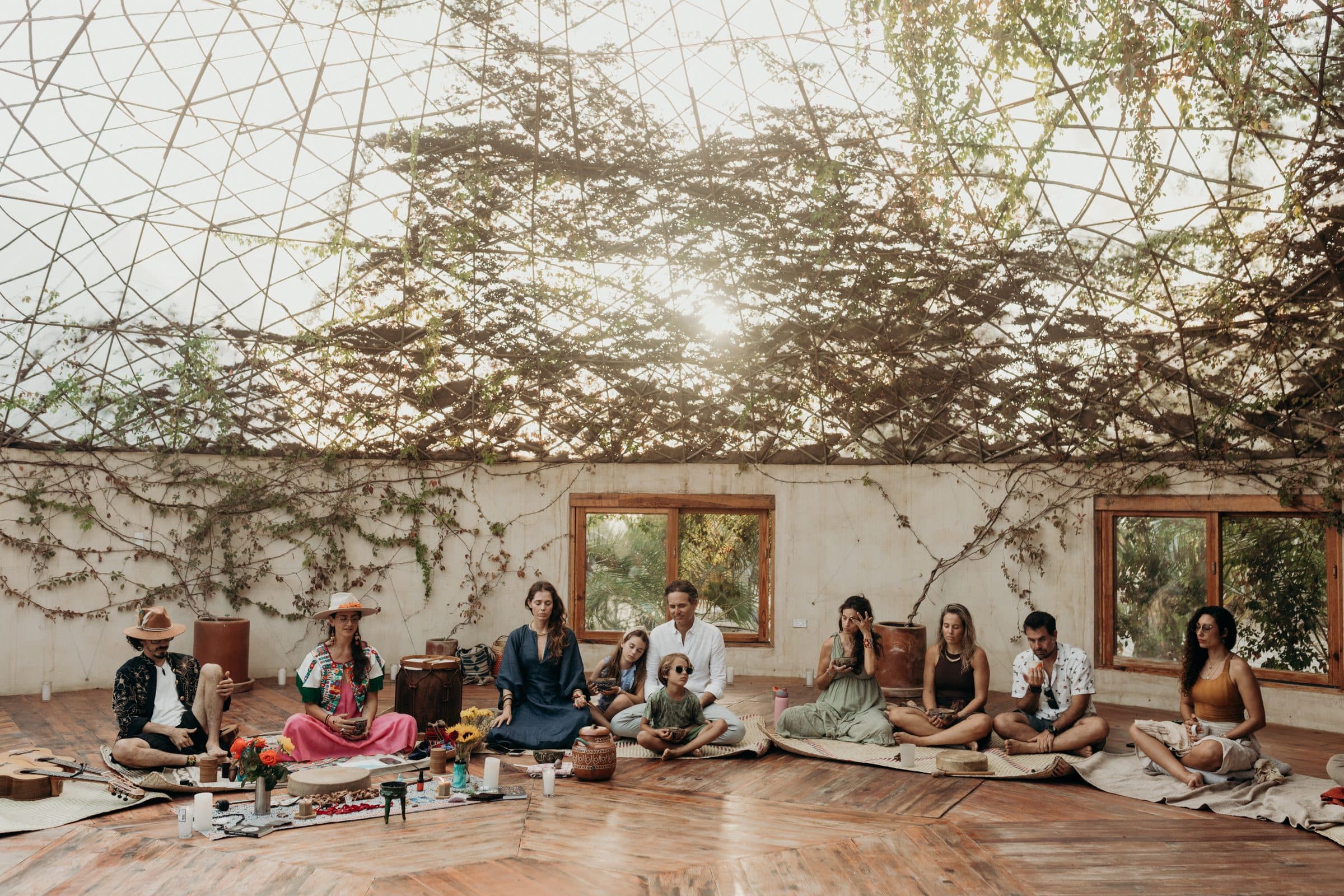 The Casa Damara community gathered together