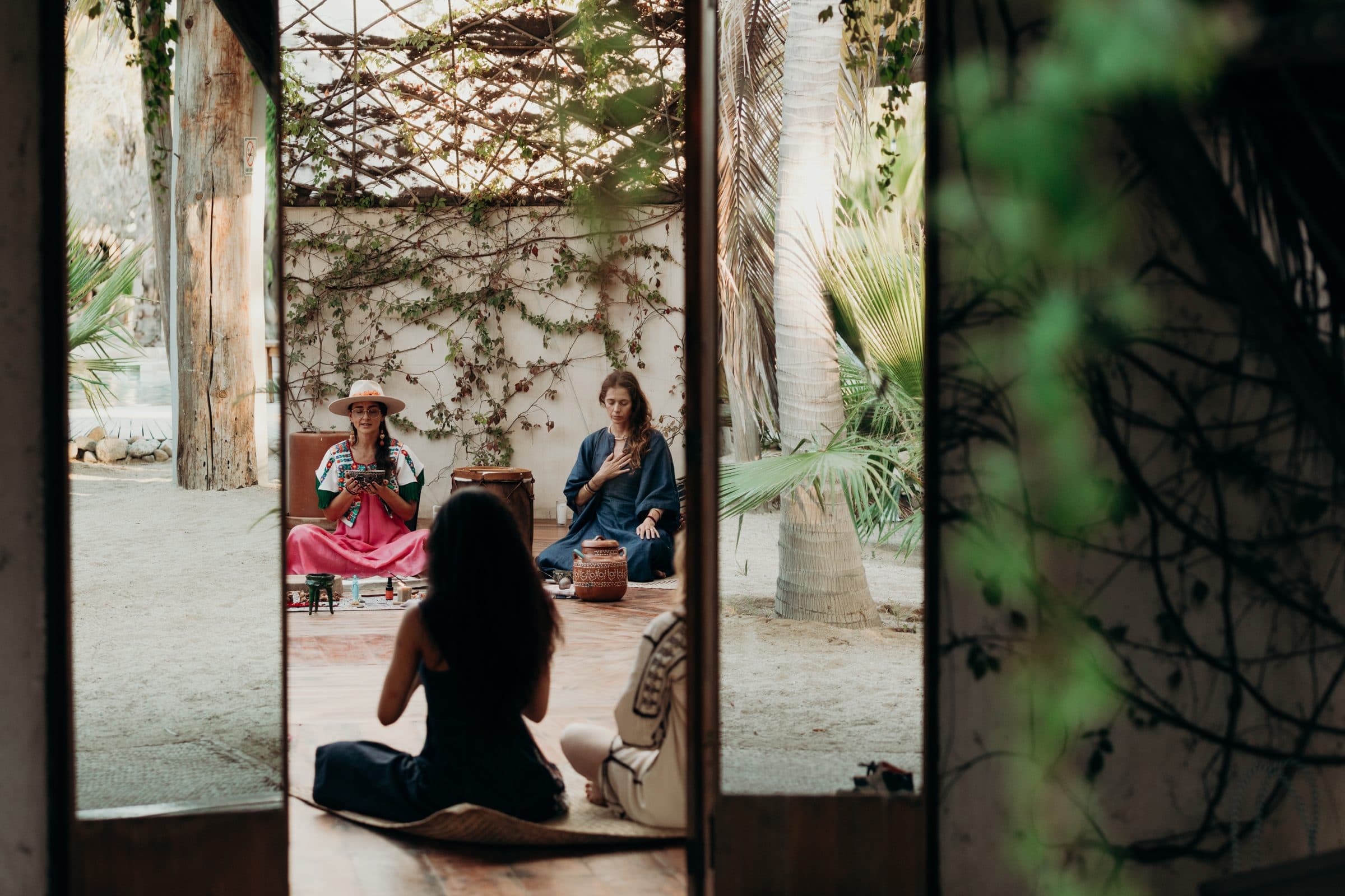 The Casa Damara sangha gathered together