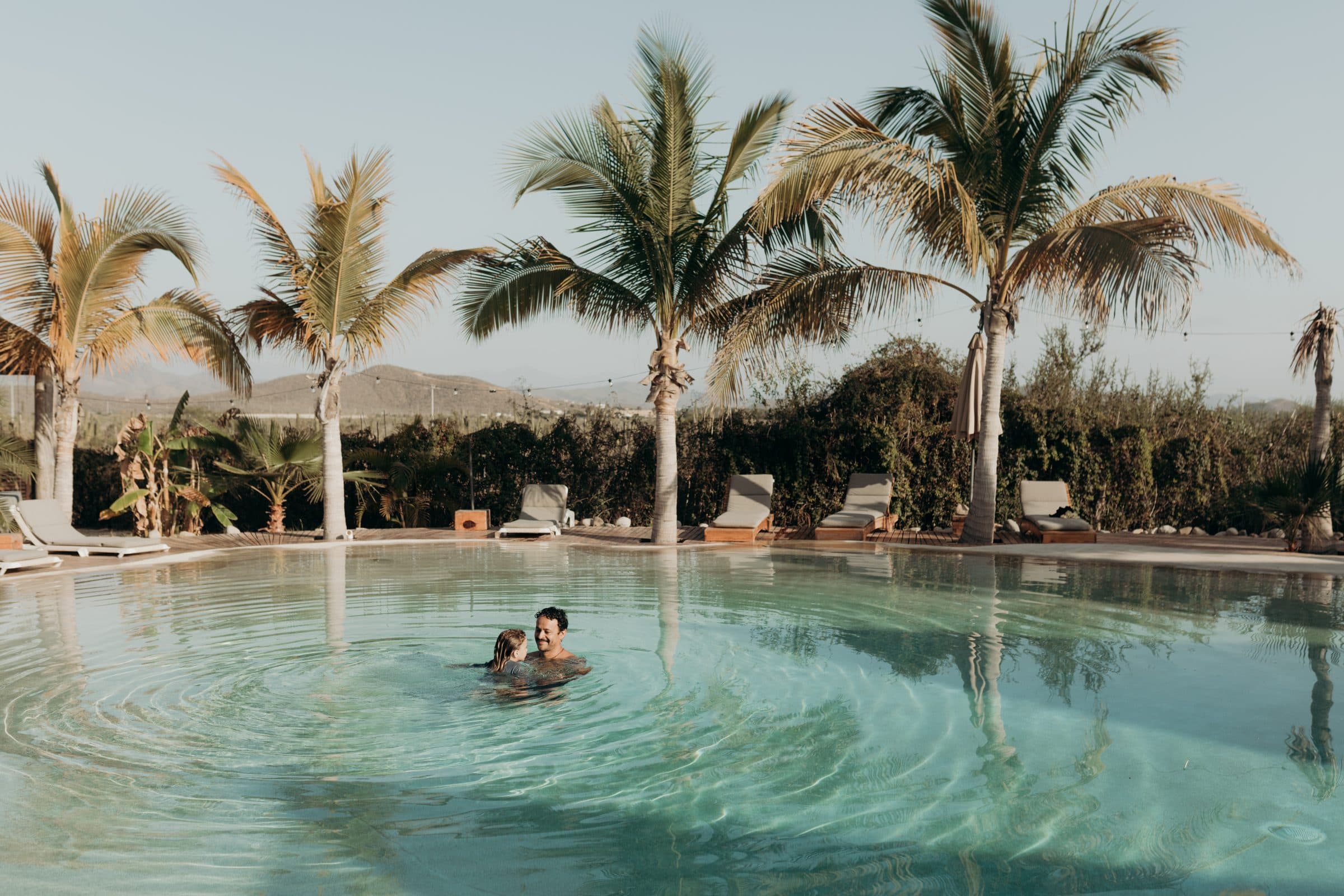The resort-style saltwater pool at Casa Damara